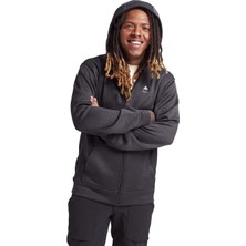 Burton Mens Oak Full-zip Hoodie Erkek Gri Sweat