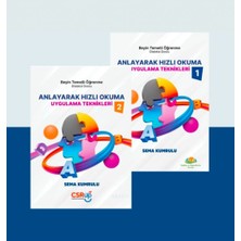Anlayarak Hızlı Okuma Uygulama Teknikleri 1 + 2 Kitap Seti | Dikkat Odaklanma Okuduğunu Anlama Geliştirme