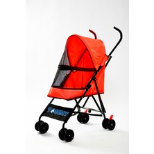 Matrixzn Tommy Evcil Hayvan Arabası Kırmızı 76.5*44*99CM Max 15KG