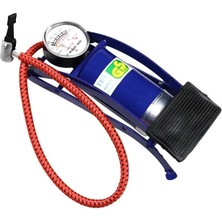 Pileli Store Ince Piston Araç Lastik Şişirme Göstergeli Ayak Pompası