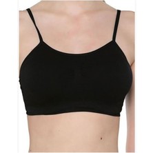 Pileli Store Siyah Kadın Pedli Toparlayıcı Sütyen Korse - 706