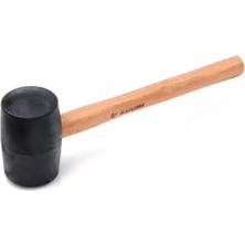 Pileli Store Ağaç Saplı Lastik Tokmak No:50