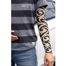 Pileli Store Giyilebilir Kol Dövmesi Çorap Dövme 3D Baskılı Kol Bacak Dövme 2 Adet Model 15