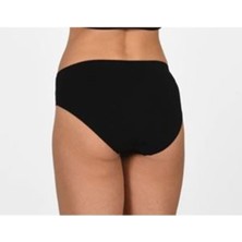 Pileli Store Siyah Kadın Dikişsiz Külot Korse - 730