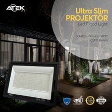 Pileli Store Ultra Slim Projektör Dış Mekan LED Işık