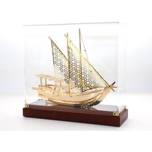 Pileli Store Kutulu Pirinç Gemi ALK3364