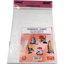 Pileli Store Seraç Elektrik Süpürgesi Toz Torbası 2 Li Rowenta Conti