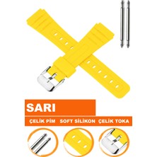  casio f-91 / f-94 / f-105 saat uyumlu soft silikon saat kordonu kayışı s02f91w-y