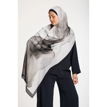 Lavin Scarfs degrade motion Koleksiyonu Viskon Şal Siyah