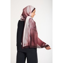 Lavin Scarfs degrade motion Koleksiyonu Viskon Şal Mürdüm