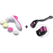 Macgon 5 In 1 Pilli Yüz Cilt Temizleyici Peeling Seti Yüz Masaj Aleti 0,5 mm Dermaroller