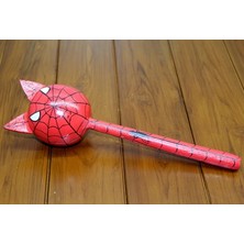 Pileli Store Ahşap Kedili Spiderman Marakas Tekli Polos:24