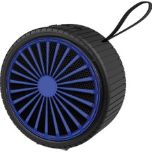 Avcı Teknoloji Market Askı Ipli Taşınabilir Bluetooth Speaker Yuvarlak Tasarım LED Işıklı Şarjlı Ses Bombası