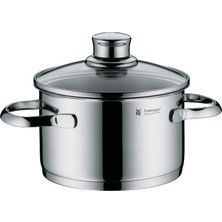 Wmf Saphir Tencere Seti Indüksiyon 3 Parçalı, Cam Kapaklı Tencere Seti, Cromargan Cilalı Paslanmaz Çelik, Indüksiyon Tencere Seti Kaplamasız