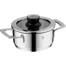 Wmf Variocuisine Tencere Küçük 16CM, Sessiz Cam Kapak, Termometre, Indüksiyonlu Kızartma Tavası 1,4l, Cromargan Cilalı Paslanmaz Çelik, Kaplamasız