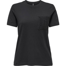 Only Onlenja Lıfe Siyah Kadın T-Shirt 15369258