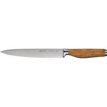 Wmf Grand Wood Et Bıçağı 33,4 Cm, Ahşap Bıçak Saplı, Almanya'da Üretilmiştir, Zeytin Ağacı Saplı, Dövme Bıçak, Mutfak Bıçağı Özel Bıçak Çeliği, Performans Kesim, Benzersiz Sap, Bıçak 20 cm