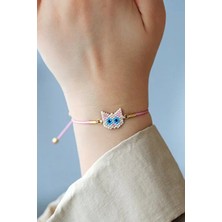 Kübüşün Atölyesi KA-011 Miyuki Bileklik - Petshop Serisi - Kedi Krem