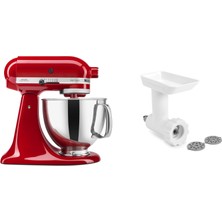 KitchenAid Mutfakaid KSM150GBQER Artisan Tilt-Head Gıdalama Atalığı ile Mixer, Empire Red