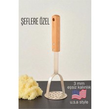 Pileli Store Hsnet Patates Ezici 3 mm Kalınlık 304 Paslanmaz Çelik Havuç Muz Avokado Ezici