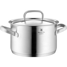 Wmf Gourmet Plus Tencere Büyük 24CM, Buhar Açmalı Metal Kapak, Et Tenceresi Indüksiyonu 5,7l, Cromargan Mat Paslanmaz Çelik, Iç Ölçeklendirme