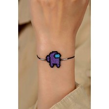 Kübüşün Atölyesi KA-017 Miyuki Bileklik - Among Us Serisi - Mor