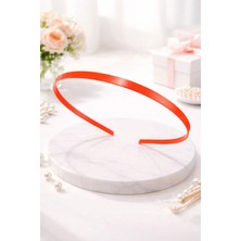 Nati Co Zarif Kalın Metal Neon Turuncu Taç