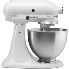 KitchenAid Mutfakaid Classic Series 4.5 Quart Tilt-Head Stand Mixer K45SS, White