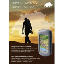 Garmin Switzerland V2 East - Cd'deki Gps Cihazları Için Eğlence ve Yürüyüş Haritası