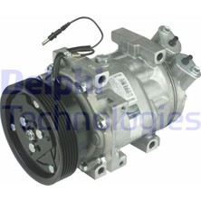 Delphi Matrixzn Klima Kompresoru Dacia Logan 04-Sandero 08- Duster 10- 1.4 K7J 1.5dci K9K 1.6 K4M 12V 6 Kanal 124MM