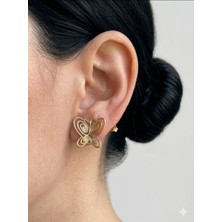 By Dilek Çetin Acessorry Masumiyet Kelebek Küpe