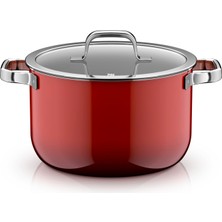 Wmf Fusiontec Mineral Pro, Kapaklı Tencere, 24 Cm, Çizilmeye Karşı Dayanıklı Malzeme, Indüksiyonlu Tencere, Her Türlü Sobaya Uygun, Almanya'da Üretilmiştir, Passion Red, 0519555290