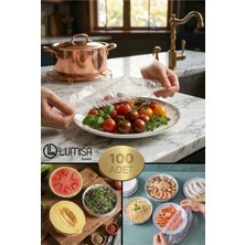 Lumisa Home LKS-4002 100 Adet Pratik Tazeliği Koruyan Tencere ve Tabak Bonesi | Çok Amaçlı Kapak Gıda Bonesi