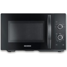 Severin Severın Microwave Solo, Buz Çözme ve Isıtma Için Mikrodalga Fırın, Eşit Isı Dağıtımı Için Döner Tablalı Mikrodalga Fırın, 25 L Kapasite, Siyah, Mw 7888