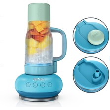 Ninja Plabossstm | Personal Blender For Smoothies & Dondurulmuş Drinks | 26OZ Travel Tumbler With Leakproof Lid, Chug Spout & Detachable Straw | Auto-Iq Technology | Blue Raspberry | DB351BL