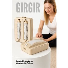 Pileli Store Gırgır - Kırıntı Saç ve Tüy Toplayıcı El Süpürgesi (Portatif/çift Fırçalı)