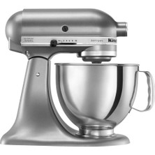 KitchenAid Mutfakaid Tilting Stand Mikser Tilt 4.5-Quart KSM85PBSM All Metal Konut ve Gears Silver Metallic With Paslanmaz Steel Bowl Tilt Artisan Style.