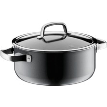 Wmf Fusiontec Mineral Pişirme Kabı Büyük 24 Cm, Cam Kapak, Indüksiyonlu Kızartma Kabı 4,4 L, Yüksek Teknoloji Seramik, Çizilmeye Karşı Dayanıklı, Gri