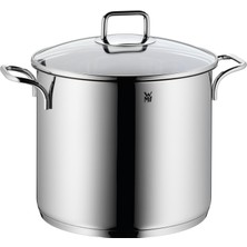 Wmf Sebze Suyu Indüksiyonlu 24CM, Cam Kapaklı, Büyük Tencere, Cilalı Cromargan Paslanmaz Çelik, Kaplamasız, Fırına Uygun