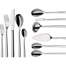 Wmf Palermo Çatal Bıçak Takımı 12 Kişilik, 66 Parça, 60 Parça Servis Çatalı, Monoblok Bıçak, Cilalı Cromargan Paslanmaz Çelik, Parlak, Bulaşık Makinesinde Yıkanabilir