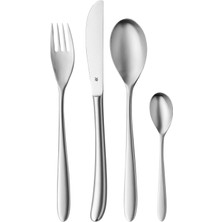 Wmf Silk Paslanmaz Çelik Çatal Bıçak Takımı 6 Kişilik, Çatal Bıçak Takımı 24 Parça, Monoblok Bıçak, Mat Cromargan Paslanmaz Çelik, Bulaşık Makinesinde Yıkanabilir