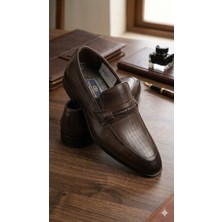 Cengiz Birbilen 405 Kahve Hakiki Deri Klasik Erkek Ayakkabı