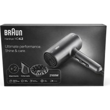 Braun Hd4.2 Saç Kurutma Makinesi 2100W Profesyonel Fön Makinesi Difüzör Başlıklı Saç Kurutucu