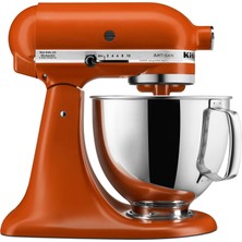 Kitchenaid Artisan Serisi 5 Quart Tilt Head Stand Mixer With Pouring Shield KSM150PS, Scorched Orange