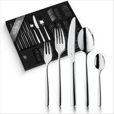 Wmf Boston Çatal Bıçak Takımı 12 Kişilik, Çatal Bıçak Takımı 60 Parça, Monoblok Bıçak, Cromargan Paslanmaz Çelik Cilalı, Parlak, Bulaşık Makinesinde Yıkanabilir
