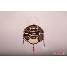 Muwody Toys Kişiye Isme Özel Ahşap Kapı Süsü Dekoratif Kapı Süsü Nazar Duası, Ayetel Kürsi, Bereket Duası