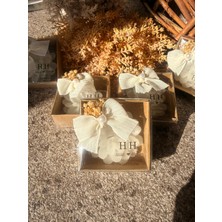 Altın İz Gıda Kişiselleştirilmiş Çiçek Tasarımlı Hediyelik Mum - Nişan, Söz, Nikah Hatırası 10 Adet