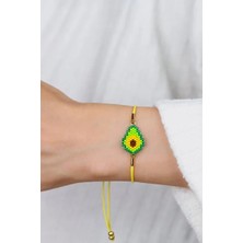 Kübüşün Atölyesi KA-018 Miyuki Bileklik - Meyveler Serisi - Avokado