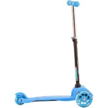 Popüler Sepet Twist Işıklı Scooter Mavi 40 kg Kadar
