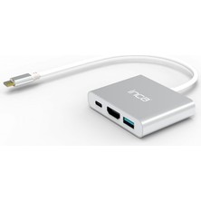 Hsc Bilişim Inca ITPC-04T Type-C Hub HDMI 4K@30Hz USB3.0+PD100W